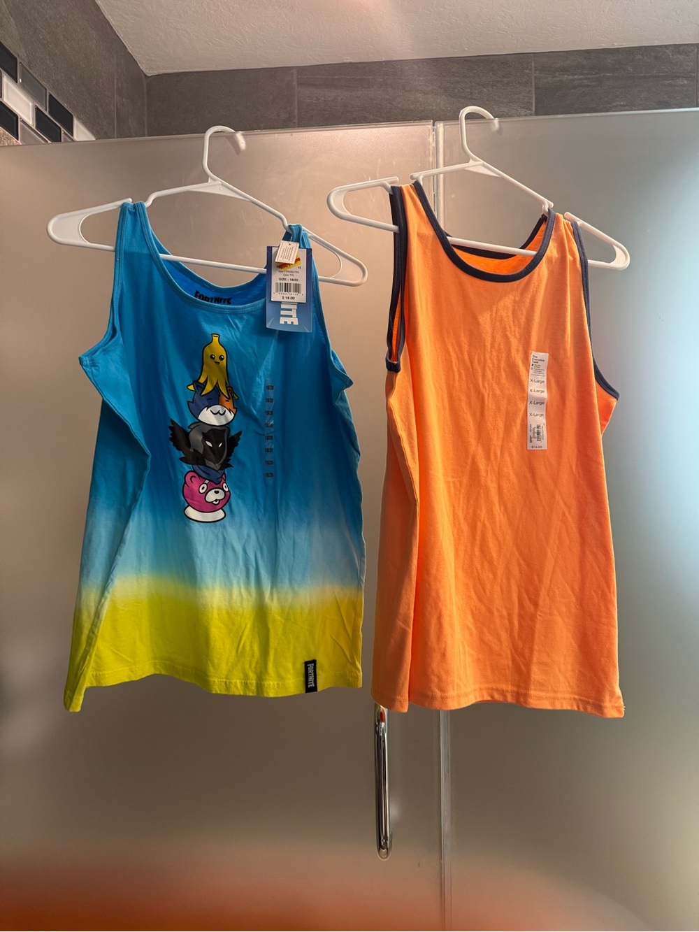 Kids Blue & Yellow Gradient Graphic Tank Top -